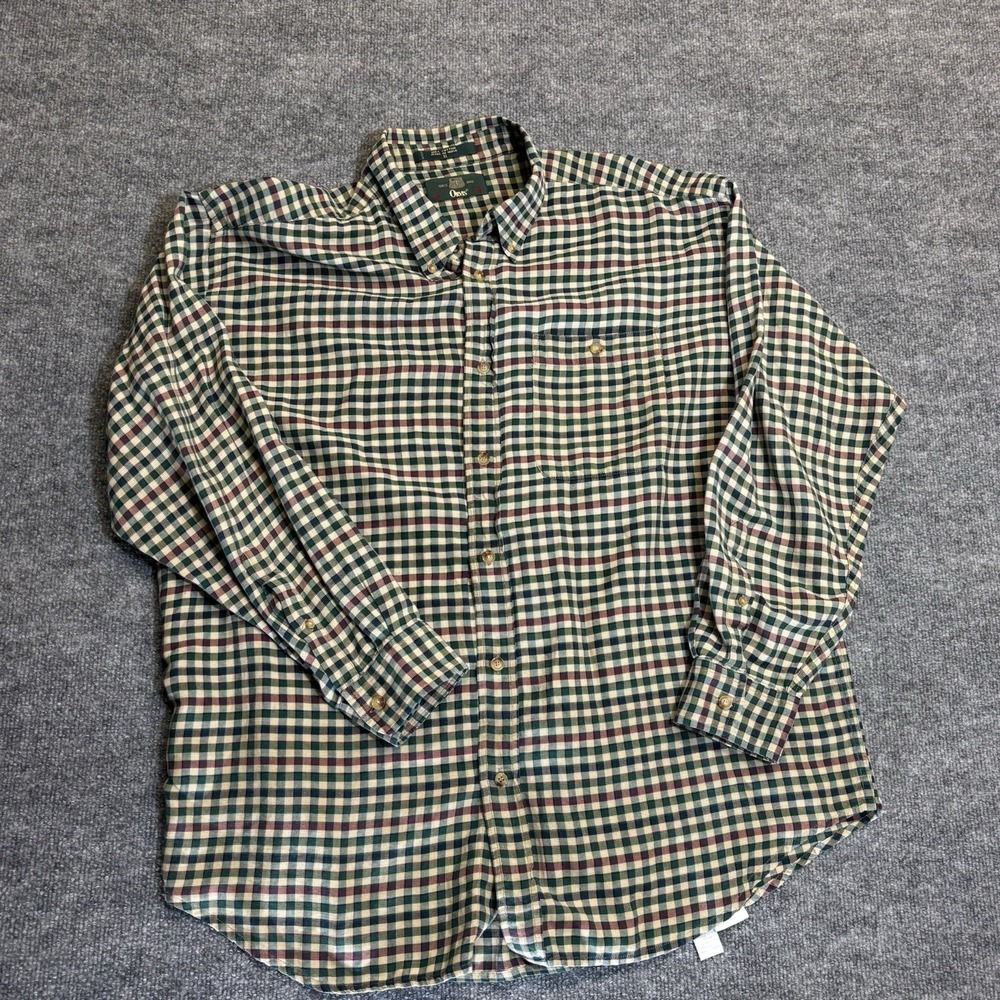 Vintage Orvis Button Up Long Sleeve Checkered Shirt Men's XL